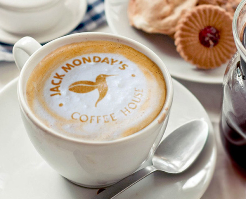 Jack Mondays Coffee Logo Mockup